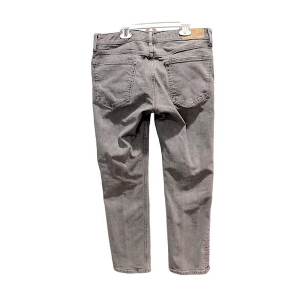 Bonobos Slim Grey Gray Mens Jeans 32 x 30 Casual Organic Cotton Blend Distressed - Picture 4 of 16